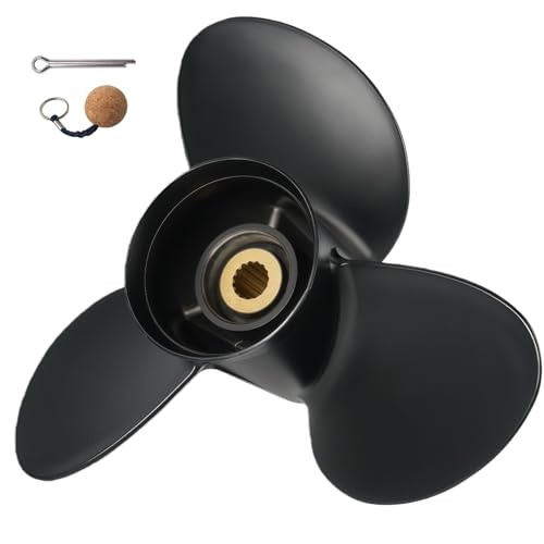 VRIWOY 1419 14 1/217 15 1/415 15 1/2 17 1517 Outboard Aluminum Propeller for Yamaha Boat Motor 150/175/200/220/225/250/300HP Engines 15 Spline (15 1/415)