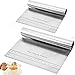 2 Pezzi Raschietto tagliapasta graduato professionale in acciaio inox,Pizza Baking Pastry Spatole da Cucina Cutter di Misurazione per Pasta Raschietto Torte e Pizza Taglierina