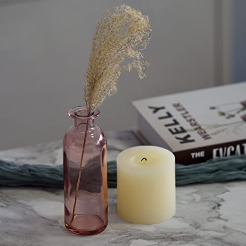 Paisener Small Glass Vases Set of 6, Bud Vases Set Clear vases for centerpieces, Weddings, Events, Parties, Floral Centerpieces for Home Decor, Mini Vases 6.3" Tall - Image 5