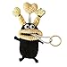 HANGELI Thick Lips Monsters Pull Type Keys Bag Hand Knitting Keys Wallets Funny Car Keys Sleeve Cases Housekeepers Keys Holder