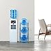 Vrisa 5 Gallon Water Jug Holder Water Bottle Holder 3-Tier Water Bottle Storage for 3 Bottles Water Cooler Rack Heavy Duty Rack Save Space for Home Office Kitchen Silver