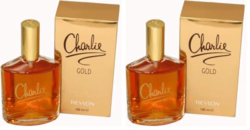 REVLON Charlie Gold Agua De Colonia, color (blank), 100 ml (Paquete de 2)