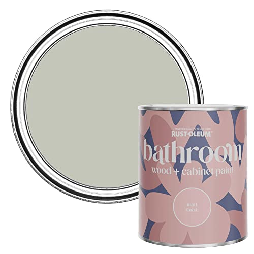 Rust-Oleum Grey Moisture Resistant Bathroom Wood and Cabinet Paint in Matt Finish - TYNE FOG 750ML