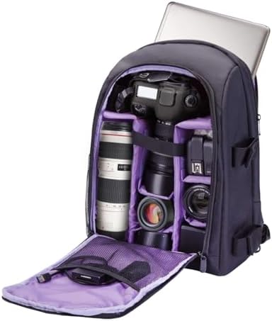 G-raphy Camera Backpack Photography Backpack with Laptop Compartment/USB Port for Nikon,Canon,Sony,Panasonic