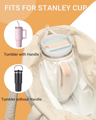 Image of Herald Puffer Tote Bag for Women, Large Quilted Puffy Handbag Lightweight Satchel Purse with Cup Holder & Compartment