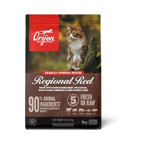 ORIJEN® Regional Red Cat Food, Grain-Free, Premium, High Protein, 4lb Cover