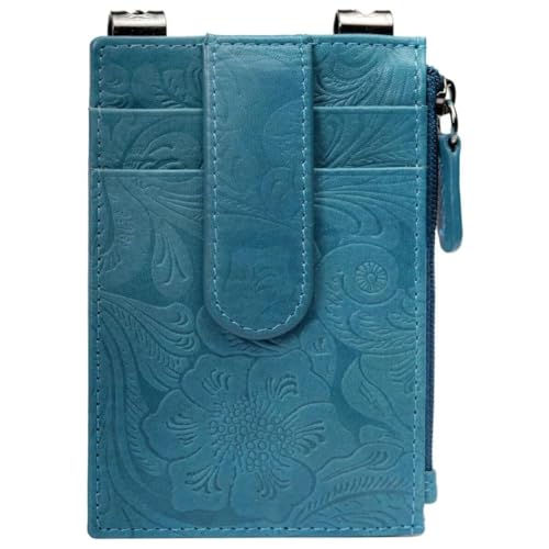Sidekick RFID Blocking Boot Wallet with Security Chain & Zipper Lock Genuine Leather Wallets for Men Travel Wallets Women Minimalist Leather Card Holder