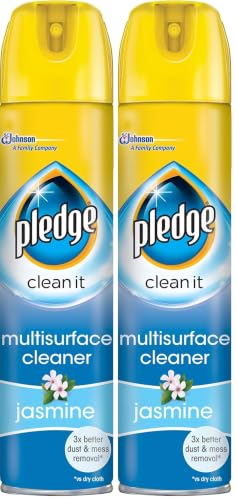 Image of Pledge Clean It Jasmine Multisurface Cleaner, 250ml (Pack of 2)
