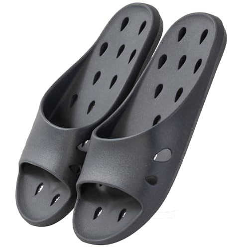 [zenHome] スリッパ サンダル ユニセックス 甲高 幅広 普通足型快適フィット バス 穴あきソール EVA 軽量 水切れ設計 フリーサイズ