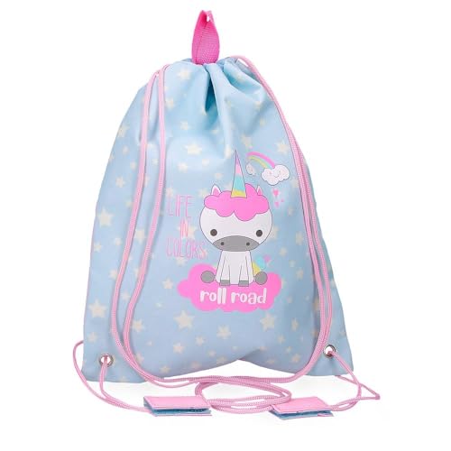 Roll Road I Am a Unicorn Bolsa de Merienda Azul 27x34 cms Poliéster