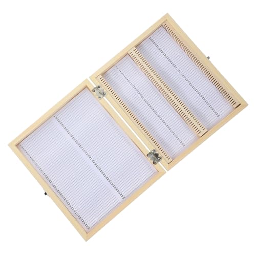 NOLITOY 天然木製スライド収納ボックス 属ロック付き 耐錆性と耐久性に 顕微鏡用生物切片収納ケース 付きスロットで整理しやすく な