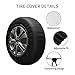 Custom Spare Tire Covers Add Your Own Personalized Text Name Message Image Waterproof Dust-Proof Universal Wheel Tire Protectors Fits Tire for Trailer RV SUV and Many Vehicle (14 inch)