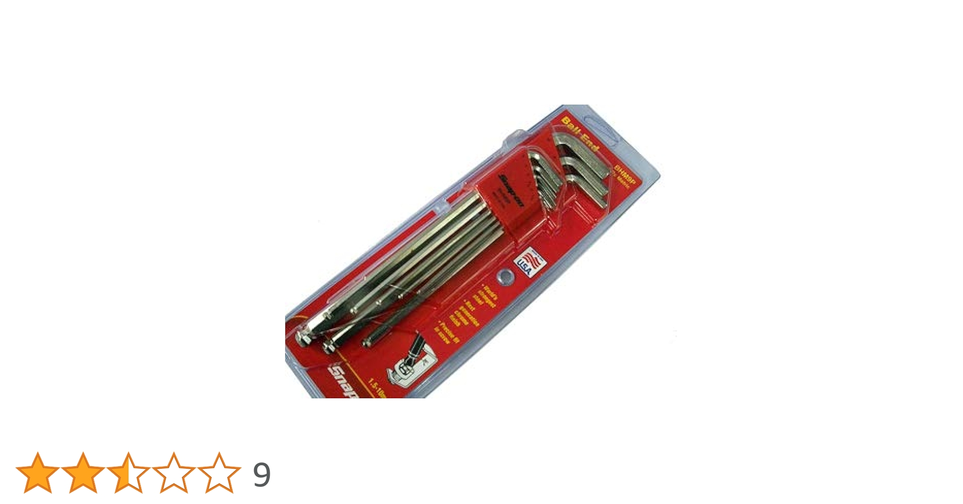 Snap-onグッズセット Amazon | Snap-on スナップオン ボールヘックスレンチセット 9ピース