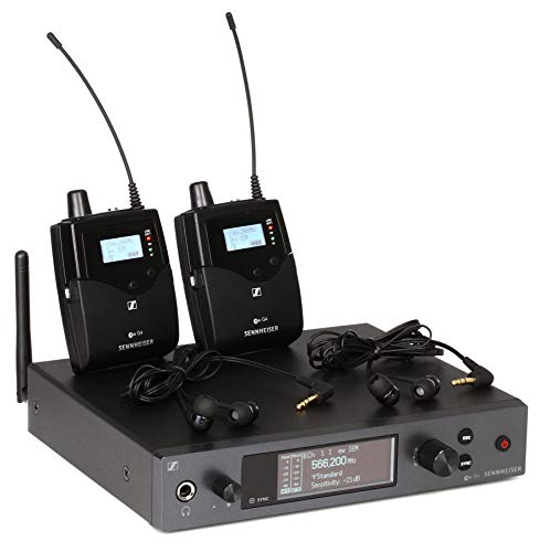 Sennheiser Pro Audio Sennheiser ew IEM G4-Twin-G in Ear Monitor System w/ 2 Belt Packs Range...
