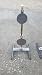 Steel Gong Target Stand (Bolt Base) W/ 2 New Adjustable Height Hangers