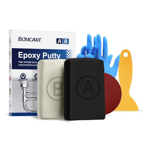 Boncart High Strength AB Epoxy Putty, 200g Steel Reinforced Repair Filler