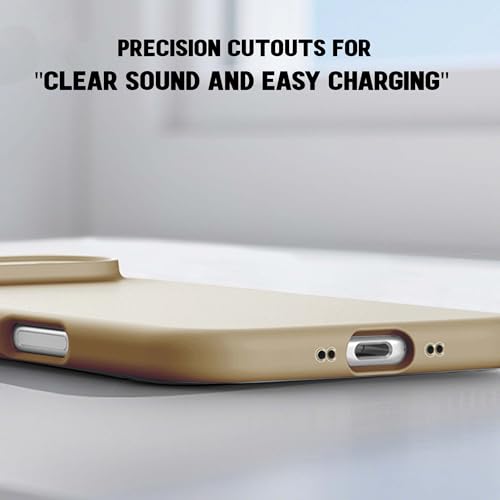 Image of Kratos Active Grip Silicone Case Cover Compatible with iPhone 17 Air - Enhanced Protection, Wireless Magnetic Charging Case with Raised Edge Camera & Screen Protection, Shock-Resistant Design Brown
