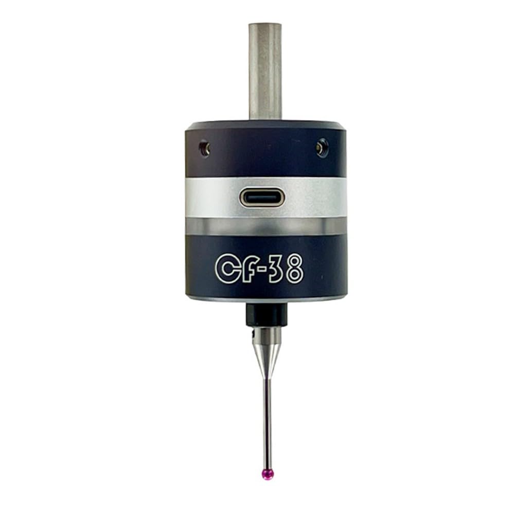 CF-38 Détecteur de bord de déclenchement 3D pour centres d'usinage CNC, sonde en acier inoxydable avec détection ± X±Y+Z et répétabilité 0,005 mm, compatible avec les mandrins ER et les fraiseuses