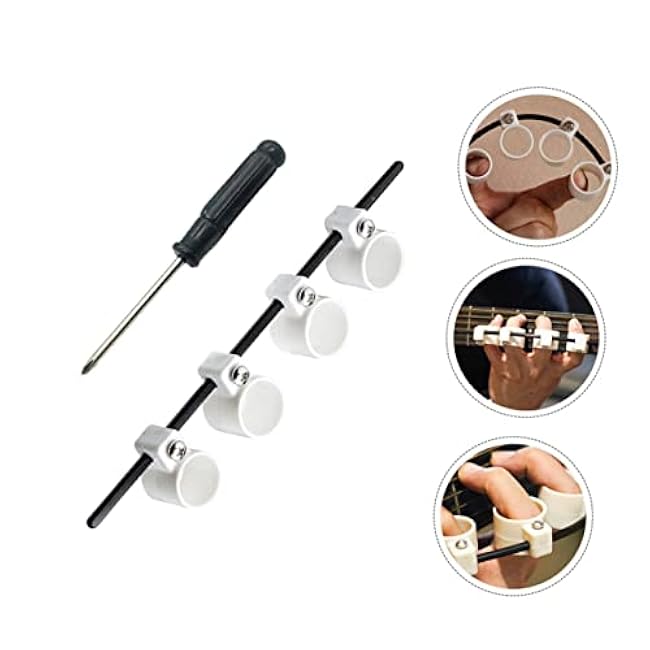 Toyvian Finger Expander Sleeve for Guitar Ukulele Piano Beginners Finger Stretcher Tool to Flexibility Strengthen Span Reduce Fatigue for Hands