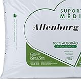 Travesseiro Suporte Médio Altenburg Branco Capa Percal 180 Fios 100% Algodão glide