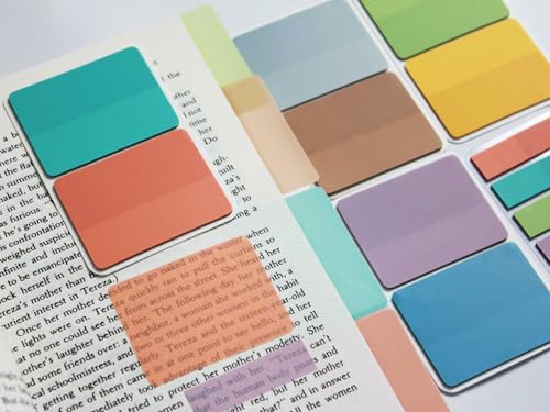 Image of ELII 500 PCS Tabs for Annotating Books, Clear Book Tabs Sticky Index Tabs | Sticky Notes,Labels for Pages Notebooks,Self Adhesive, ,Repositionable, Tape Flags,Smooth Writing,Safety Material