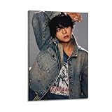 佐藤勝利男性スター俳優セクシーアートホームポスターアート パネル壁画モダン スタイル リビング ルーム 寝室の部屋の装飾油絵16x24inch(40x60cm)