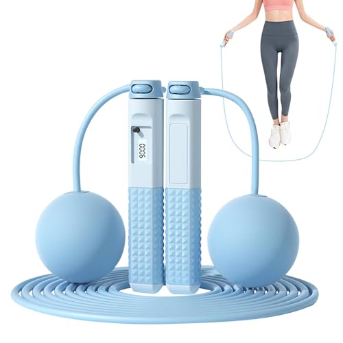 Saltar la cuerda,Saltar la Cuerda Con Contador Inteligente Y Función de Seguimiento | Equipo de Entrenamiento para Ejercicios De Salto: Para Entrenamiento Fitness Y Entrenamiento En Casa Interior Y