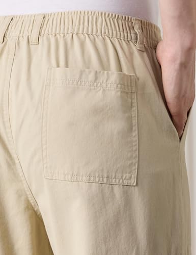 Image of Amazon Brand - Symbol Men Relaxed Fit Cargo Trouser (Semi Elasticated Waistband | 100% Cotton | Pants)