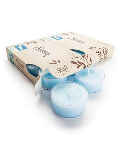 Bougies chauffe-plats parfumées lot de 12 Blue Moon cire naturelle maison
