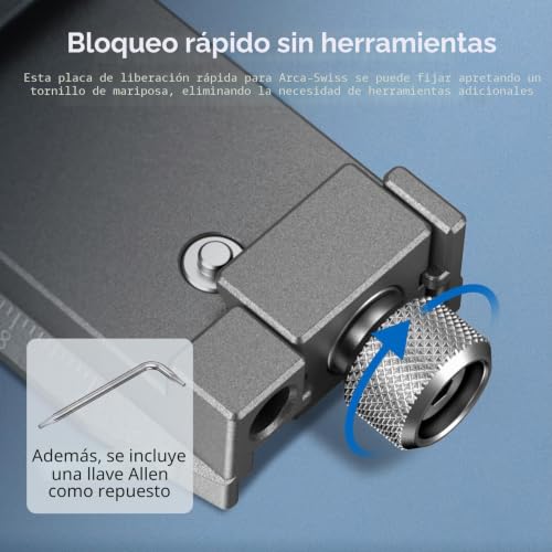 Placa Arca-Swiss para DJI RS 4 Mini SmallRig con diseño anticaídas 3
