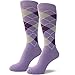 Spotlight Hosiery Men's Groomsmen Wedding Argyle Dress Socks-Lavender, sock size 10-13