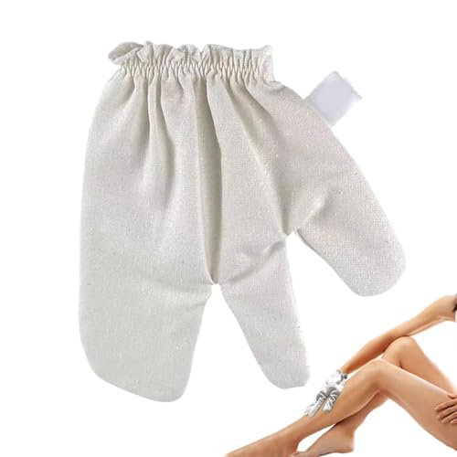 Guantes exfoliantes corporales de fibras naturales que eliminan las células muertas de la piel para una piel suave y radiante, guante exfoliante de crin, guante exfoliante corporal para la ducha. e