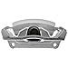 ACDelco Gold 18FR2385N Rear Driver Side Disc Brake Caliper Assembly (Friction Ready Non-Coated)