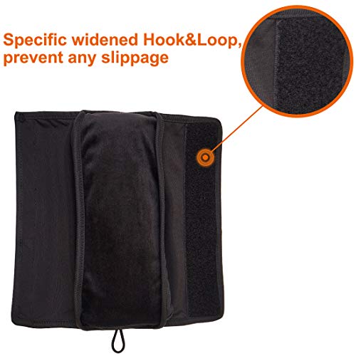 Image of COOLBEBE Seat Belt Pillow for Kids, Extra Soft Toddler Travel Pillow for Car Seat, Universal Carseat Strap Cushion Pads for Childs Baby People Adults, Black