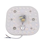FIYA IIVVERR AC185-265V 18W 2835 SMD LED Square Ceiling Optical Lens Module Light 36LED 4000K (AC185-265V 18W 2835 SMD Luz de módulo de lente óptica de techo cuadrado 36LED 4000K