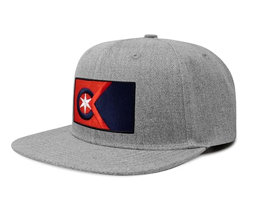Image of International Tie City Hat for Men and Women, Adjustable Snapback Trucker Baseball Cap with Embroidered Patch