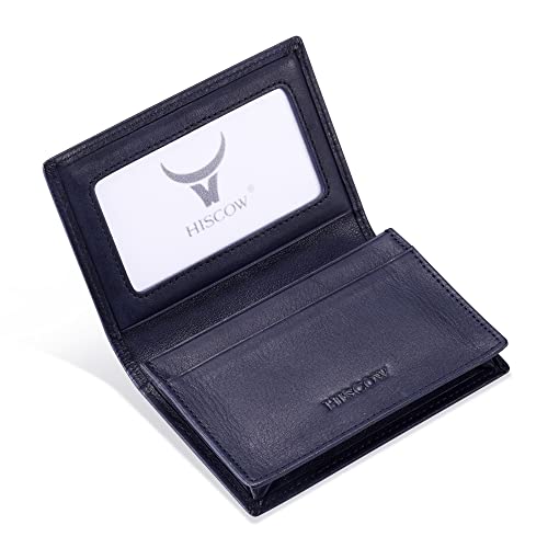 Image of HISCOW Business Card Holder with Large Compartment - Full Grain Leather