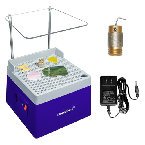 Stained Glass Grinder Mini DIY Grinding Tool, 9V 3.5A Portable Glass Grinder Kit with 5/8