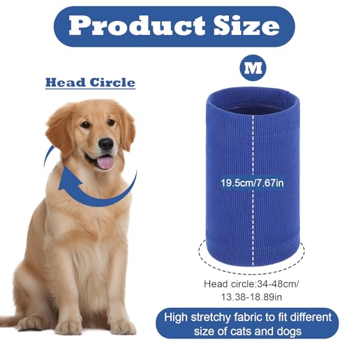 Beruhigende Ohrenschützer, 2 Stück Hunde Gehörschutz Lärmschutz für Hunde Ohrenschutz Hund Wind Hundekopf Wickel Halswärmer Ohrschützer für Hundeohrschutz (S)