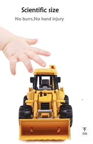 Image of Friction Powered Excavator Construction Truck for Kids Boys Girls Pushdozer Truck with moveable Parts Bulldozer Toys Engineering Pull Back Vehicle (Multicolor)