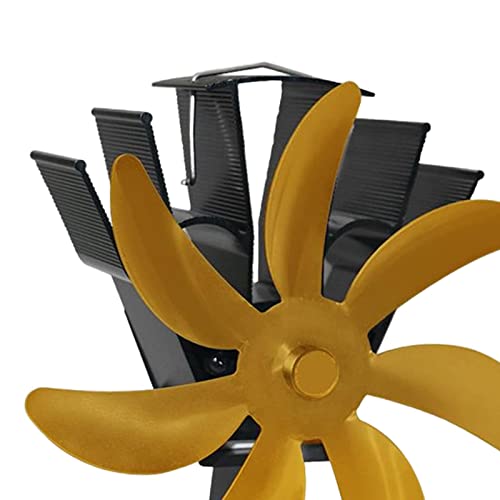 AMLESO Ventilador de Economia de de combustível Ventilador de fogão a de 7 lâminas Queimador de quen
