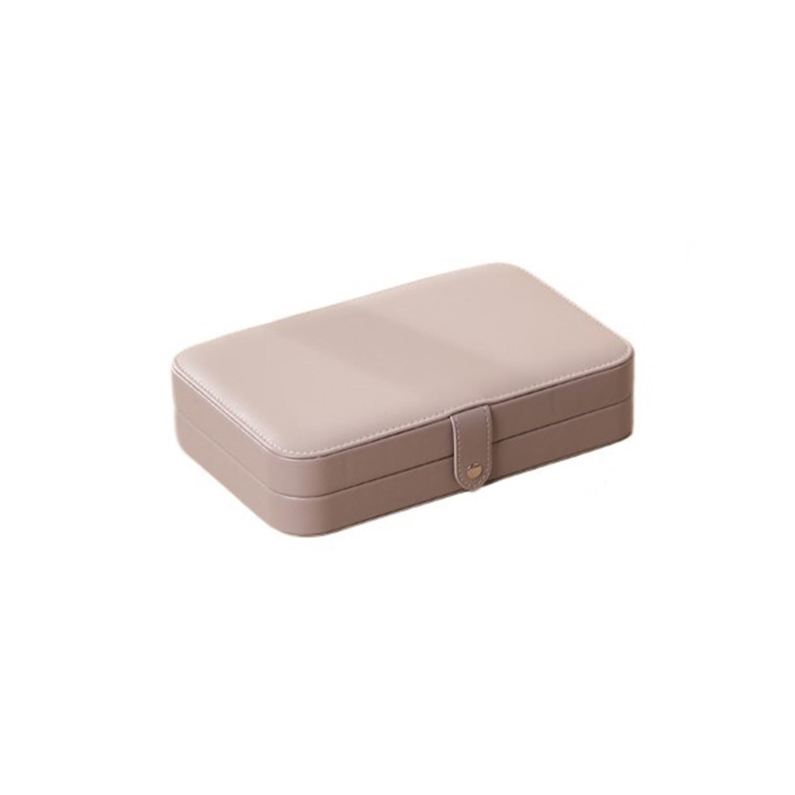 CLQYXRMVC Jewelery Box Desktop Leather Jewelry Box Organizer Case For Necklaces Rings Earrings Bracelets Jewellry Organizer Case(Gris)