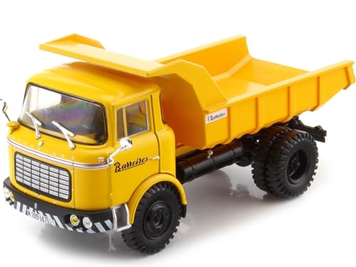 1961 Camión Barreiros Puma con Volquete Basculante [M-289147] Amarillo 1:43 Salvat PEG016