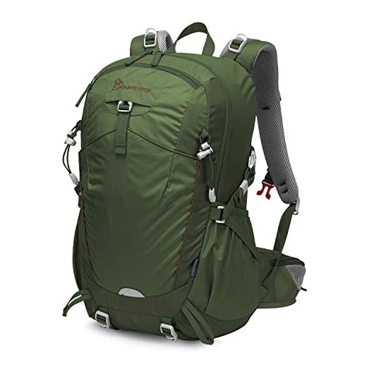 MOUNTAINTOP Mochila Senderismo 35 litros a Montañismo Alta Capacidad Hombre Mujer Escalada Deporte Morral para Viajes Acampadas Impermeable con Cubierta De Lluvia