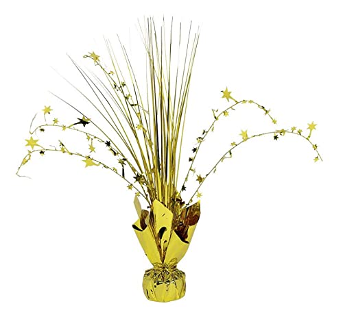 Gold Foil Spray Centerpiece - 12´´ (1 Count) - Elegant Table Decoration For Parties & Events