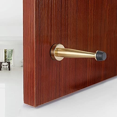 Türstopper, Robuster Türstopper aus Messing zur Boden- und Wandmontage, geeignet for Badezimmertüren(120mm)