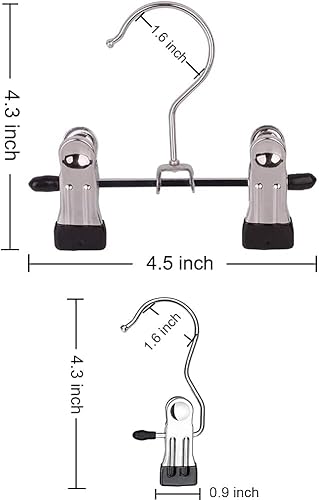 Miniatura 7 de JOINSI Paquete de 10 ganchos para botas para colgar en el armario, ganchos para sombreros, pantalones, toallas, calcetines, bolsos, bolsos, ropa