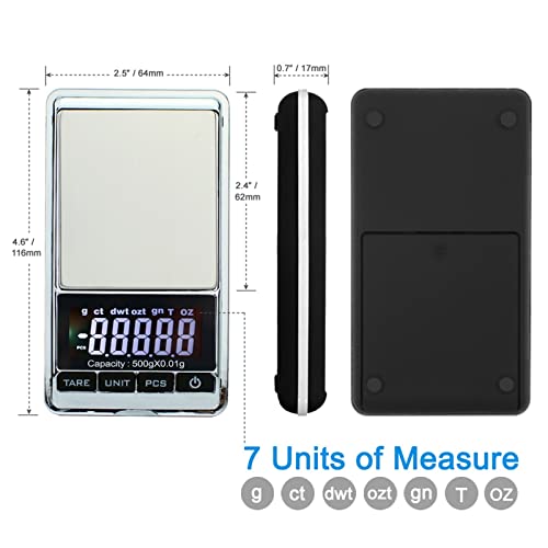 Mini báscula digital de alta precisión de 500g miniatura 2
