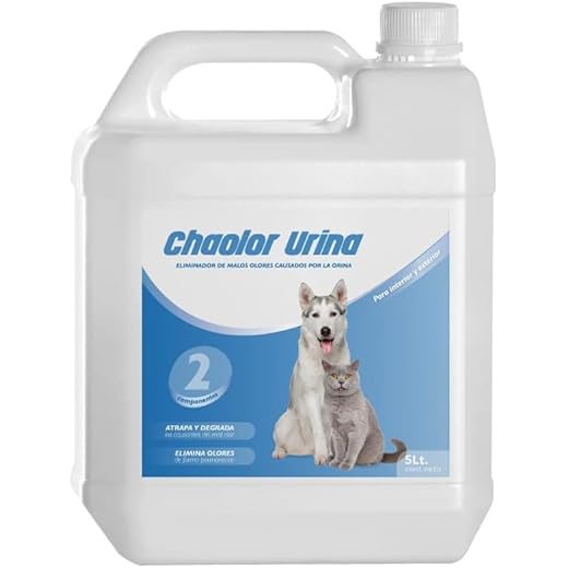 RcOcio Spray Neutralizador Enzimatico de Olores para orina, heces o vómitos de Perros y Gatos/eliminador de Malos olores producido por el Pipi de Las Mascotas para Interior y Exterior (5 litros)