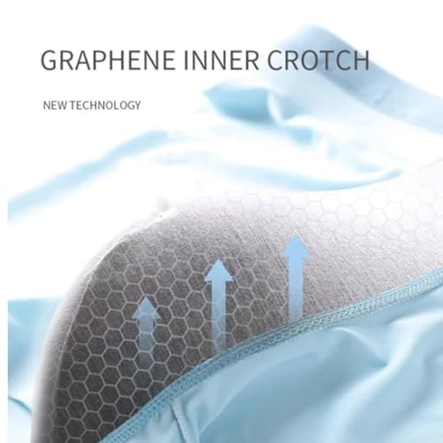 Nowazton Boxer Briefs,Ice Silk Men's Boxer Underwear,Soft Comfortable Breathable Thin Ice Silk Cooling Men's Underwear4